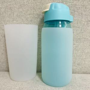 Blue Silicone Cup Sleeve 550ml-750ml Lightweight Portable Non-Slip Heat Insulation for Everyone Specialized in Daily Use