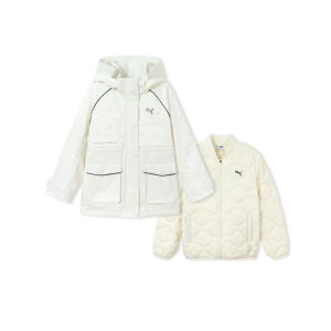 PUMA | Girls Warm Double-Wear Winter Down Coat Mid-Length