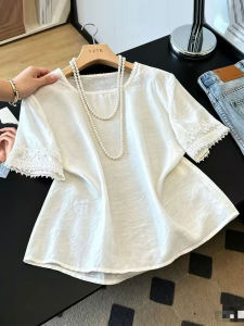 Áo Blouse Viền Thêu Ren Phong Cách Trung Quốc Mới