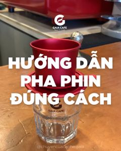 Phin cà phê nhôm mạ ANODE cao cấp Gaia Cafe (Màu Ngẫu Nhiên) - Kèm Hộp Giấy Kraft Đựng Phin