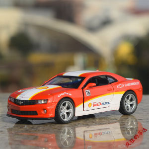 Matt Finish Colorful Chevrolet Camaro SS Police Car Alloy Model Toy Collectible Static Vehicle Simulation Metal Collectibles