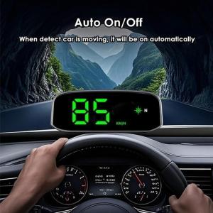 Solar Car Digital Speedometer Head-up Display Real Time Display GPS Kmh Universal HUD Car Universal Accessories