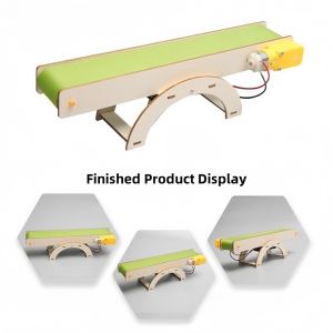 DIY Conveyor Belt Kit for Kids - Creative Self-Assembly STEM Project Toys Educational Building Attachments for School And Family