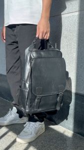 Waterproof Leather Backpack For Men Business backpack Casual bag PU Leather Material