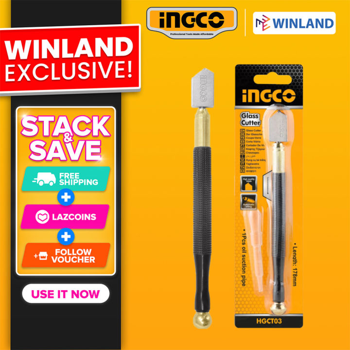 Ingco by Winland Industrial Grade Diamond Glass Cutter HGCT03 INGHT