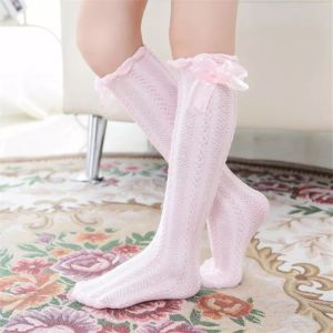 KAOS KAKI SELUTUT ANAK PEREMPUAN KOREAN STYLE DOUBLE RIBBON ALLSZ 3-10TH