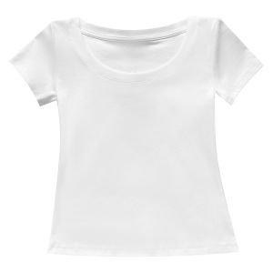 AIYAZHE | Blue Korean Style Slim Fit U Neck Short Sleeve T Shirt Women Summer Short Size Small Shoulder Simple Versatile Top