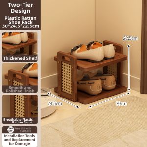 TUOJUE | Space-saving Multi-layer Easy Bamboo Shoe Rack