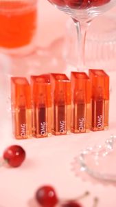 OMG OH MY GLAM Glassy Lip Tint 2g - Lip Tint Warna Intense Tahan 12 Jam Skincare Infused