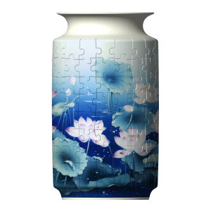 CONUSEA | Puzzle Flower Vase Panda 3D Porcelain Design Made Plastic Home Decoration and Flower Arrangement Housewarming Kids Toys Gifts