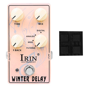 IRIN | IRIN XS-05 SUMMER REVERB Effect Pedal XS-06 WINTER DELAY Effect Pedal Wth Anti-slip Pad Plucked Instrument Accessories Parts