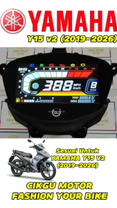 CIKGU MOTOR YAMAHA Y15V2 FULL LCD DIGITAL METER