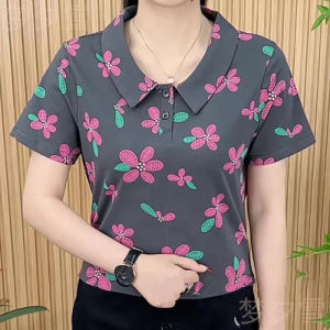 QIAOXIZI | Casual Loose Fit Womens Short Sleeve T-Shirt