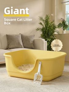hipidog | Splash-Proof Semi-Enclosed Cat Litter Box