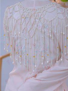 Qiweier Heavy Industry Pearl Cloud Shoulder Versatile Antique Handy Gadget Handmade Beaded Cloud Shoulder Ming Han Dynasty Cheongsam Shawl