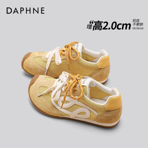 Daphne Autumn Breathable Retro Sport Casual Womens Shoes 2025 New Style Color Block Design Comfortable Flat Heel Dequn Shoes