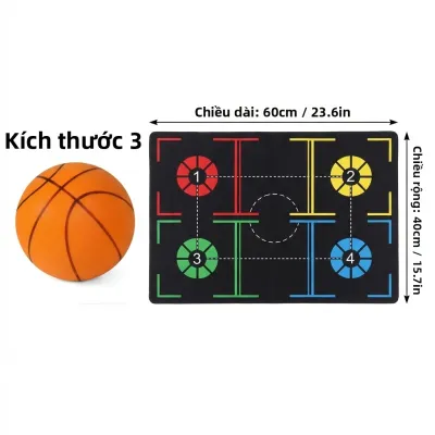 Bộ Bóng Rổ Xốp Yên Tĩnh Trong Nhà Dành Cho Trẻ Em - Thảm Tập Luyện Bóng Rổ Không Gây Tiếng Ồn Tập Luyện Bóng Rổ Trong Căn Hộ Không Gây Tiếng Động