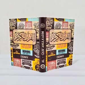 Al Quran costum nama Tema Coffe vintage Dewasa A5