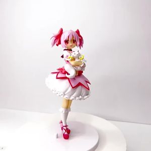 Bandai | 17cm Puella Magi Madoka Magica Aniem Figure Kaname Madoka Action Figure Magic Girl Model Decor Statue Dolls Toys Christmas Gift