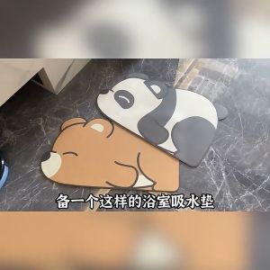 พรมเช็ดเท้า พรมปูพื้น พรมกันลื่น พรม ขนสั้น พรมเช็ดเท้าหน้า พรมเช็ดเท้าแต่งบ้าน พรมเช็ดเท้าห้องครัว ลายการ์ตูน ซับน้ำได้ดี