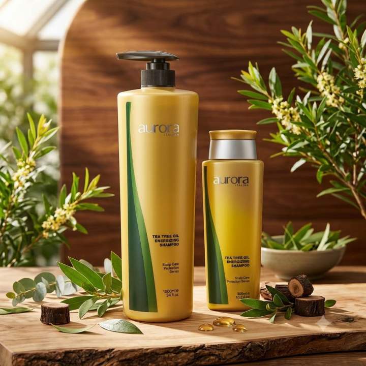 AURORA NATURAL SHAMPOO 300ml 3本セット Aurora Tea Tree Oil Energizing Shampoo 300mle Energizing Shampoo