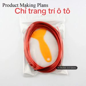 Dải Trang Trí Khuôn Xe Ô Tô Tự Làm 5 Mét Phụ Kiện Nội Thất chỉ nội thất mạ chrome trang trí