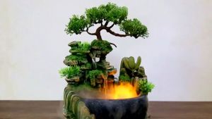 Artificial hills rockeries artificial trees Feng Shui waterfalls humidifiers decorative artificial hills