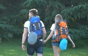 Buian Outdoor Large Wide Dual Tone Camping Hammock With Anti-Mosquito Net Garden Portable Travel Parachute Cloth Hammock