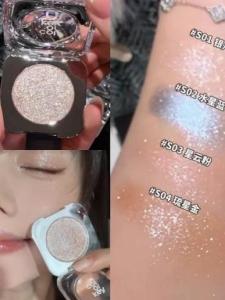 Colorkey Single Color Eyeshadow Palette Womens Blinding Pearl Cowherd Replacement Shiny Fine Eyeshadow High Light Women