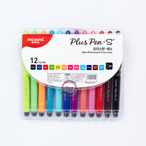 Monami  Plus Water-Based  Color Pen Set Soft Pen Marker