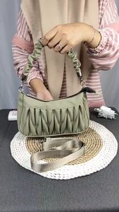 LUNA AURA Tas Selempang jinjing Wanita Brigita IW 93 Bordir Serut Terbaru Tas Jinjing Pesta Kekinian Tas Viral Tas ootd