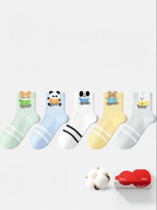BEIBI | Breathable Mesh Lightweight Cotton Socks Medium Tube