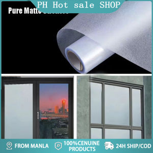 Frosted Electrostatic Glass Sticker Office Window Privacy Glue-free Transparent Static Cling UV Protection Films Decor