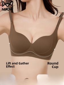 miiow | Cat Woman Seamless Bra Gather Small Breasts Make Large Appearance Prevent Sagging Remove Side Breast Summer New Style Youth Female