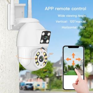 [BUY 1 TAKE 1] 5G 8MP Dual Lens Dual Screens V380 Pro Outdoor CCTV Camera
