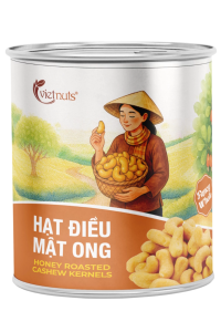 Vietnuts - Hạt điều mật ong hộp 200g - chất lượng xuất khẩu - Quà Tết cao cấp 2026