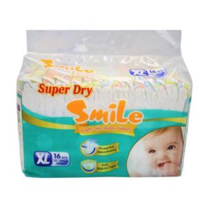 Smile Cloth-like Tape Baby Diapers XL 16