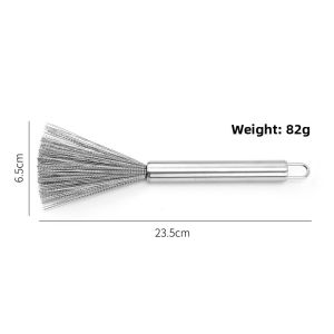 Multi-Functional Stainless Steel 304 Kitchen Brush Cleaner Steel Wire Brush for Washing Pots Durable Household Cleaning Tool