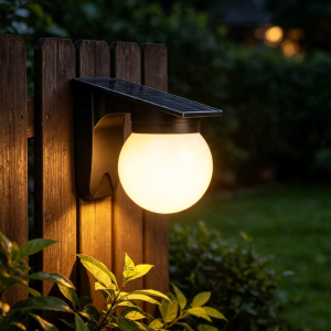 CHENBEN Solar Wall Lamp Outdoor Waterproof Solar Pillar Gate Light Automatic Sensor LED 3 Colors Garden Post Lights