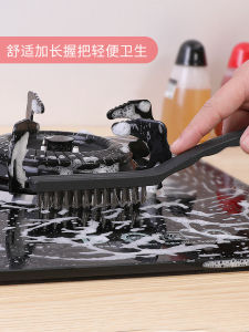 Japanese Kitchen Wire Brush Encryption Long Handle Rust Removal Jingang Gas Stove Cleaning Brush Stove Decontamination Corner Gap Brushes