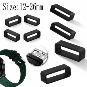 5-20Pcs Rubber Watchband Rings Replacement Silicone Watch Bands Loop Rings 20mm 22mm Watch Buckles Accessories