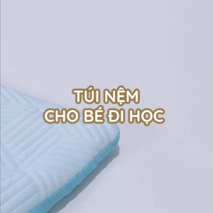 Túi Nệm Cho Bé Đi Học Vải Mát CoolFabric Khang Home - Thiết Kế Hoạt Hình Ngộ Nghĩnh