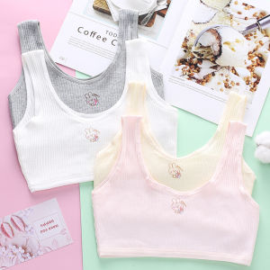 KUCHAR Baby Bra for Girls: Plain Color Cotton Underwear & Development Period Vest Training Bras