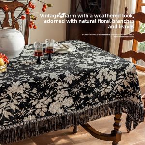 HOUGOUXIANG | Vintage Luxury Tablecloth Tassel