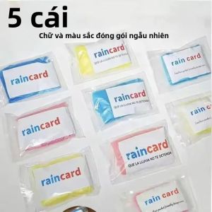 5 Chiếc Áo Mưa Dùng Một Lần Cỡ Thẻ Chống Thấm Nước Áo Khoác Di Động Tiện Lợi Cho Du Lịch Chèo Thuyền Ngoài Trời Và Đồ Dùng Cần Thiết Khi Cắm Trại
