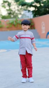 Fatih & Firra - Stelan Set Peci Anak Motif Nathar Koko Usia 5-10 Tahun: Keren & Trendi!