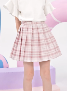 [MOD KIDS] ชุดนักเรียนเด็กผู้หญิง กระโปรงพลีทลายสกอต สไตล์โรงเรียน สำหรับวัย 4-12 ปี