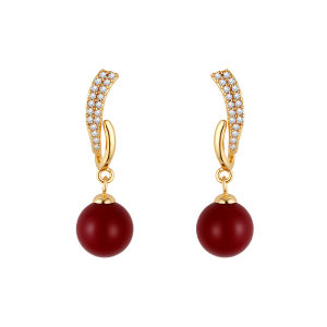 Lnieer | Red Pearl Earrings Exude A Sense of High-end Luxury and Elegance