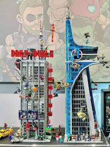 Superhero Series 76178 Spider-Man Building Toy Blocks Daily Horn Tower Avengers Building Assembly Toy for Boys above 8 Years Old