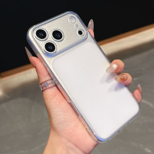 Clear Matte Case For iPhone 17 Pro Max iPhone17 Anti-drop Ultra Thin TPU Cover For iPhone 16 15 14 13 Pro Max Large window Case
